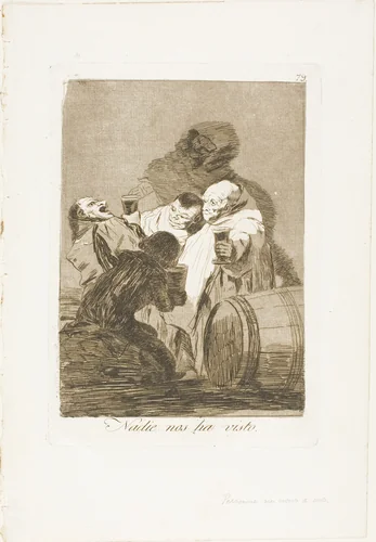No One Has Seen Us, plate 79 from Los Caprichos by Francisco José de Goya, print, 1797-1799