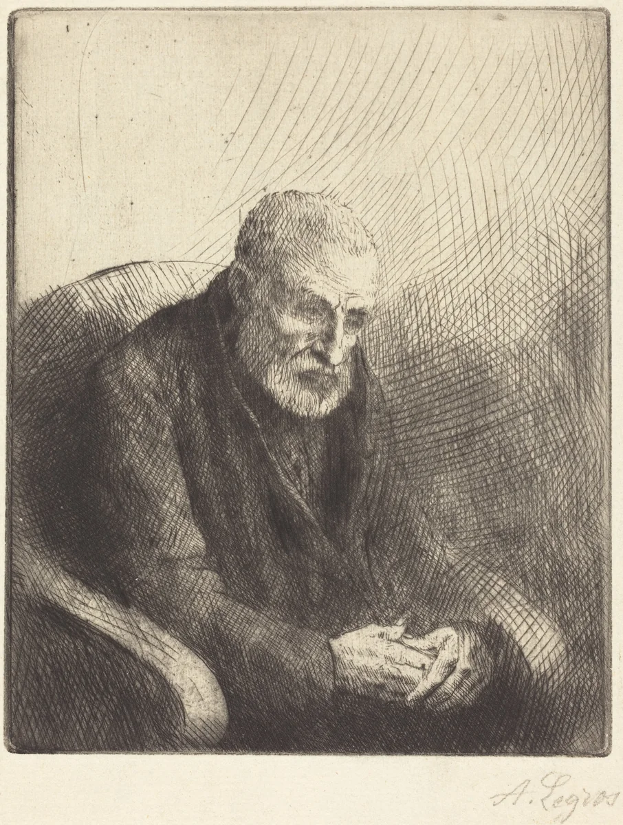 Paralytic (Le paralytique) by Alphonse Legros, print, 1837-1911