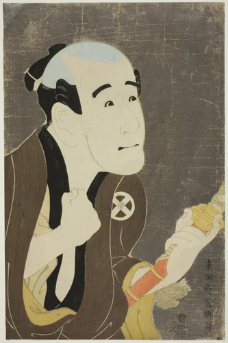 The actor Otani Tokuji I as manservant Sodesuke by Toshusai Sharaku (東洲斎 写楽), print, 1794