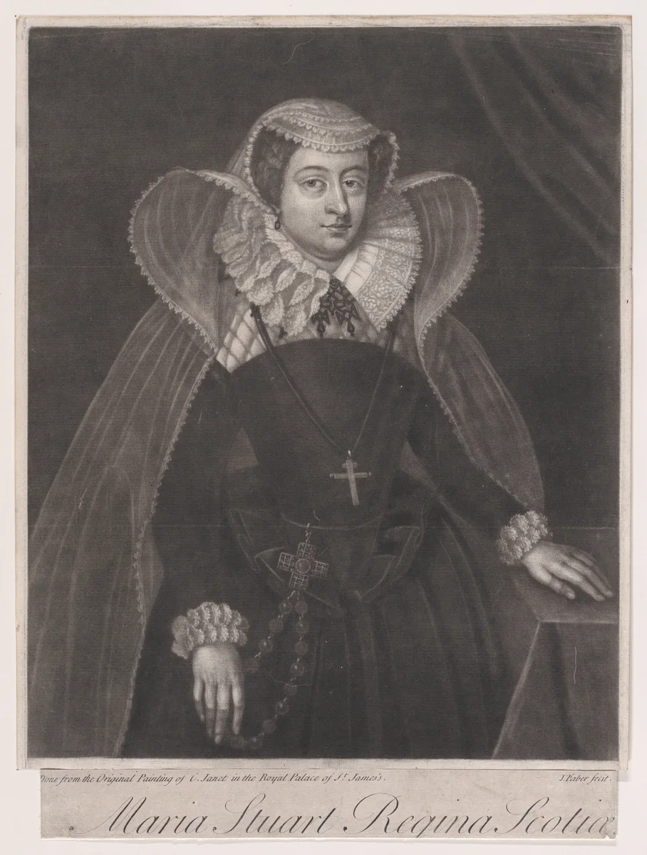 Maria Stuart Regina Scotiae by John Faber, print, 1720-1756