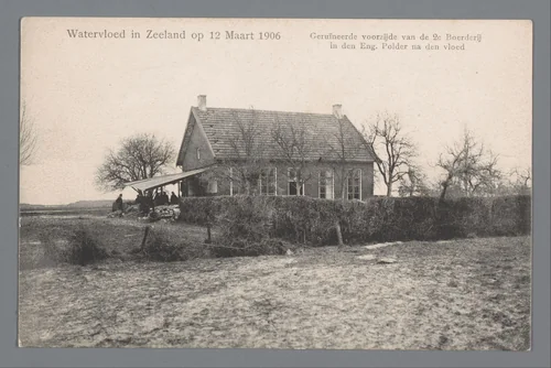 Watervloed in Zeeland op 12 maart 1906 by Gebroeders van Straaten, other, 1906