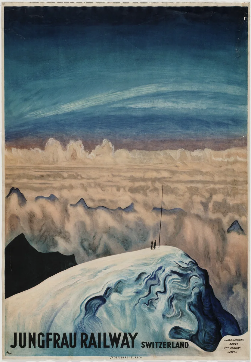 Jungfrau Railway Switzerland by Otto Baumberger, design, 1924