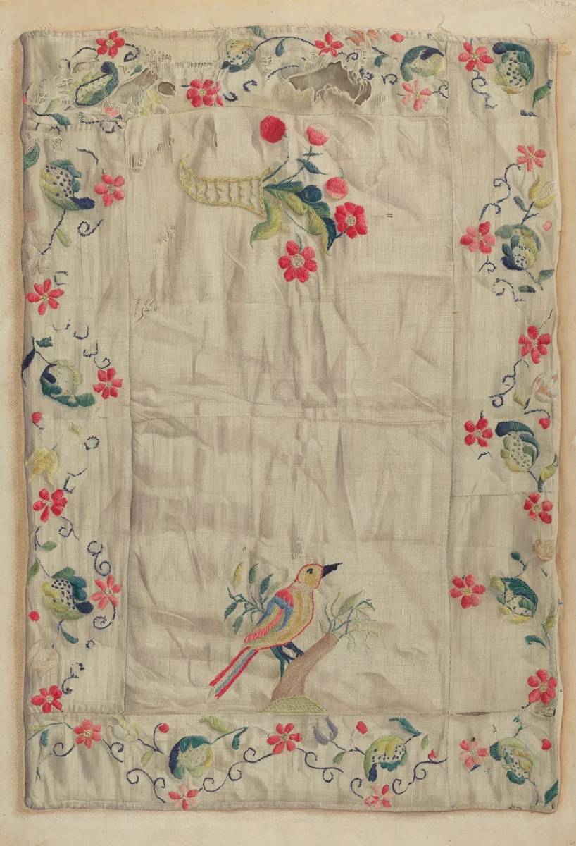 Crewel Embroidery by Helen E. Gilman, index of american design, 1937