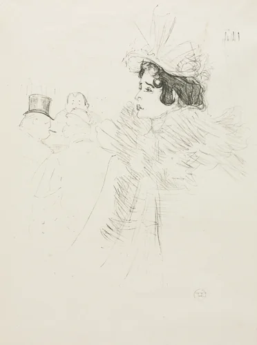 Miss May Belfort by Henri de Toulouse-Lautrec, print, 1895