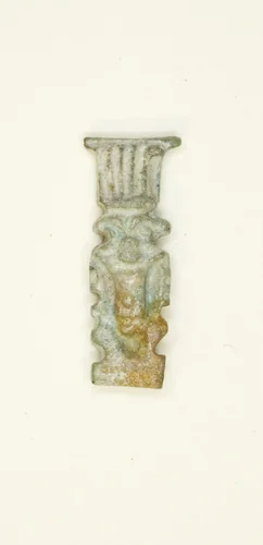 Amulet of the God Bes by Egyptian, metalwork, -664--332