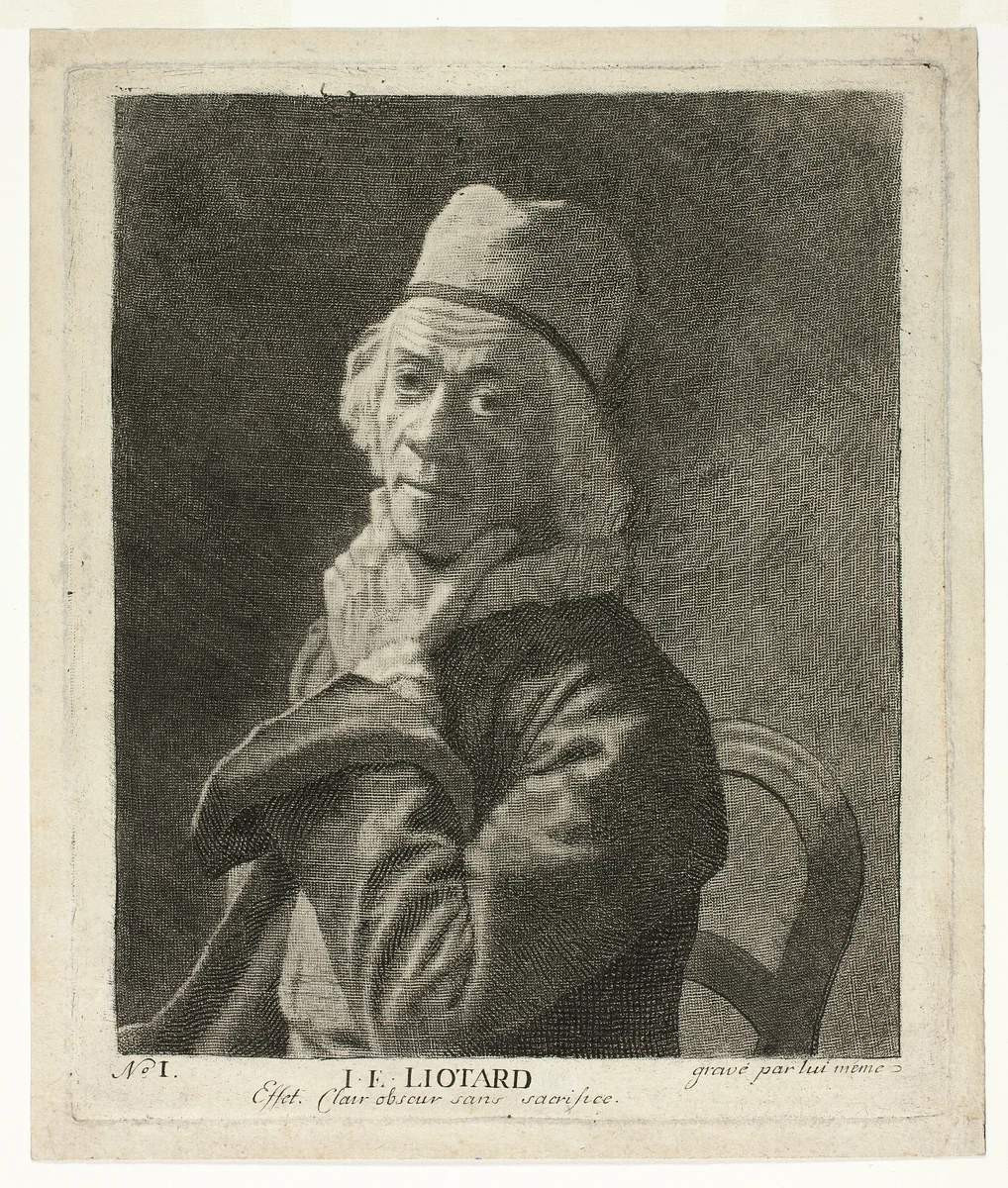 The Small Self-Portrait by Jean-Étienne Liotard, print, 1778-1781