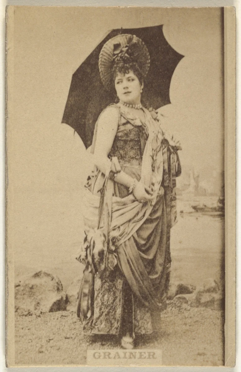 Miss Grainer, from the Actors and Actresses series (N145-7) issued by Duke Sons & Co. to promote Duke Cigarettes by W. Duke, Sons & Co., photograph, 1880-1889