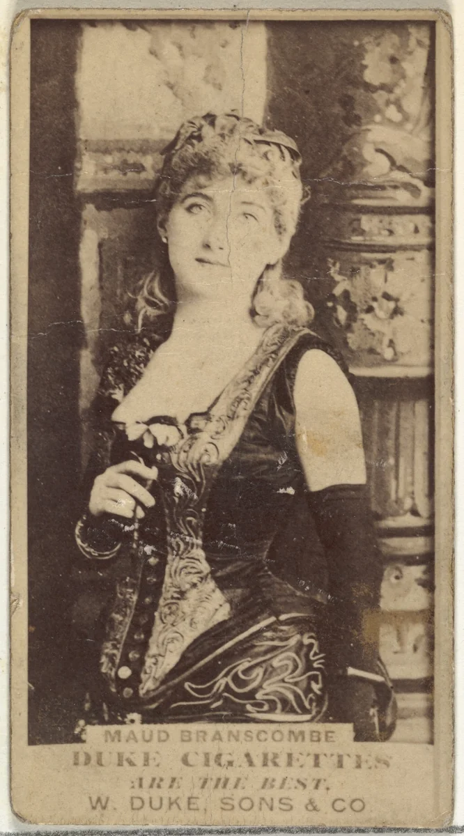 Maud Branscombe, from the Actors and Actresses series (N145-7) issued by Duke Sons & Co. to promote Duke Cigarettes by W. Duke, Sons & Co., photograph, 1880-1889
