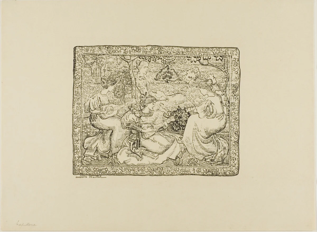 Tapisserie by Aristide Maillol, print, 1895