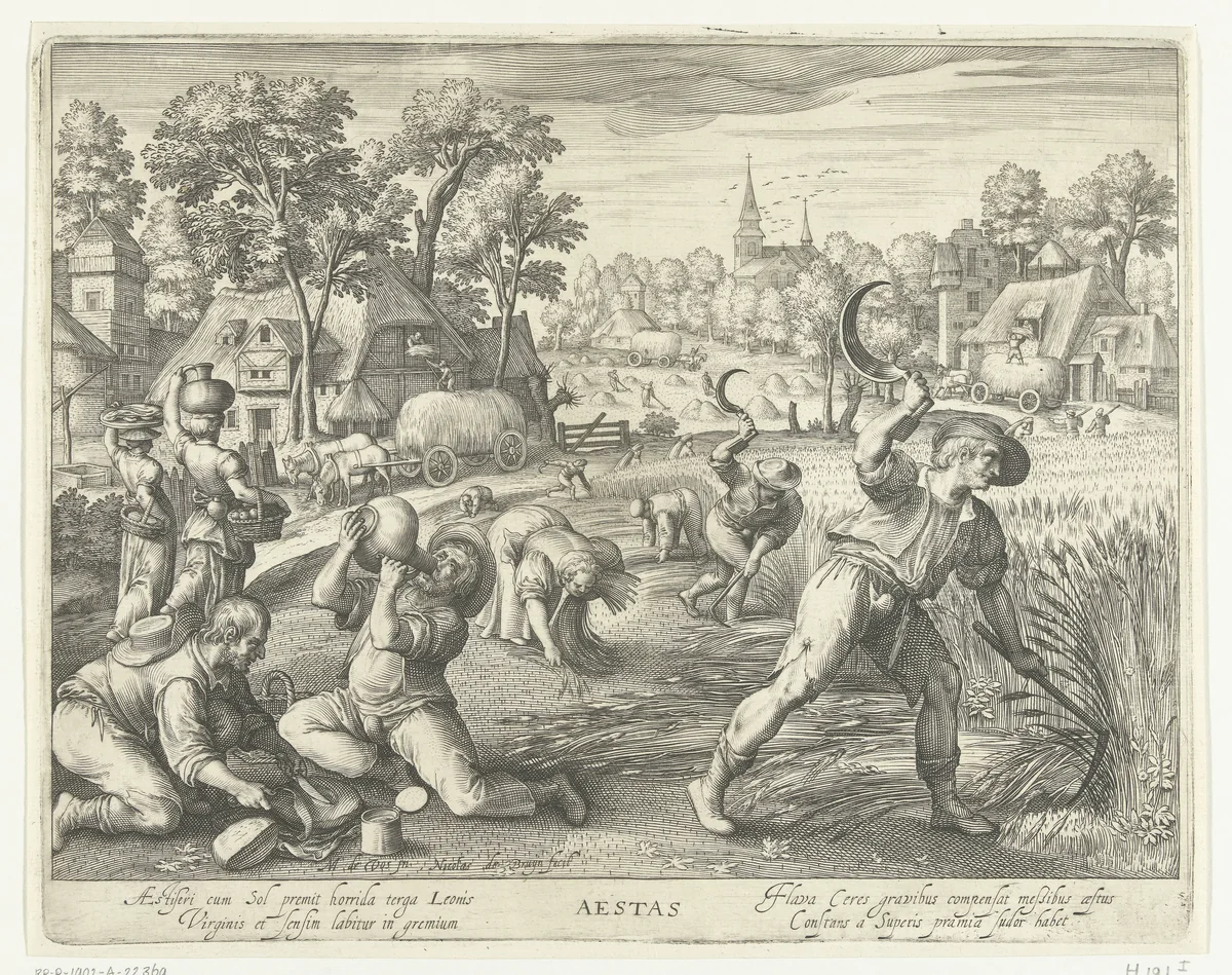 Zomer by Unknown, print, 1581-1656