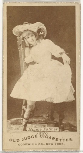 Minnie Palmer, from the Actors and Actresses series (N171) for Old Judge Cigarettes by Goodwin & Company, photograph, 1886-1890