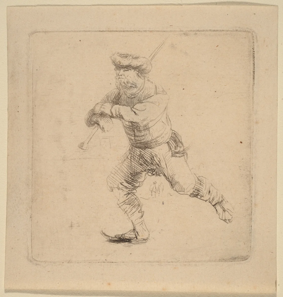 The Skater by Rembrandt van Rijn, print, 1639