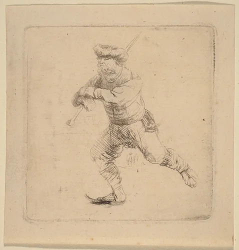 The Skater by Rembrandt van Rijn, print, 1639