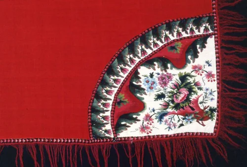 Square Shawl (Turnover) by Russia, textile, 1830-1839