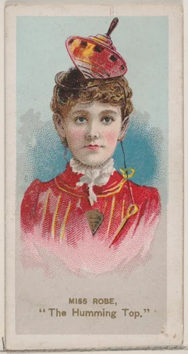 Miss Robe as "The Humming Top," from the series Fancy Dress Ball Costumes (N73) for Duke brand cigarettes by W. Duke, Sons & Co., print, 1889