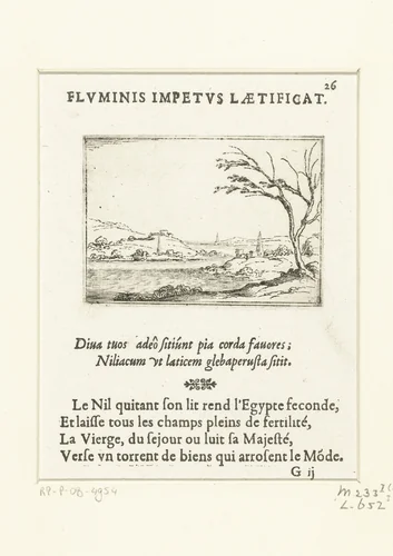 De Nijl in Egypte by Jacques Callot, print, 1625-1629