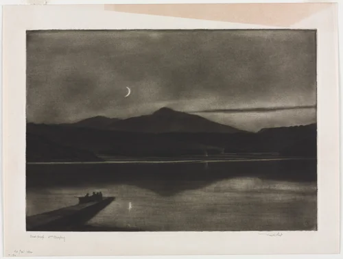 Screel Hill and Urr Water from Kypford by Frank Short, print