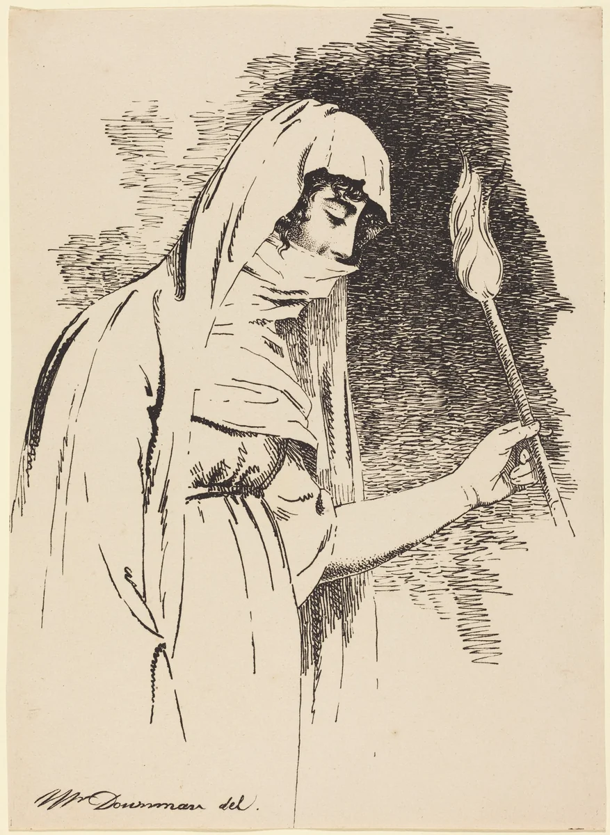 Oriental Woman, Holding a Torch by John Downman, print, 1806
