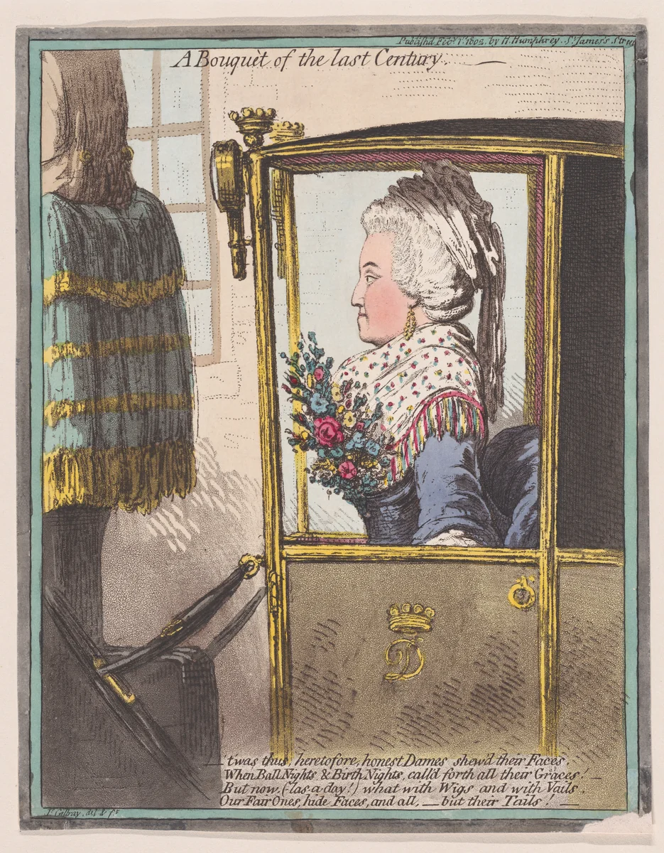 A Bouquet of the Last Century by James Gillray, print, 1802