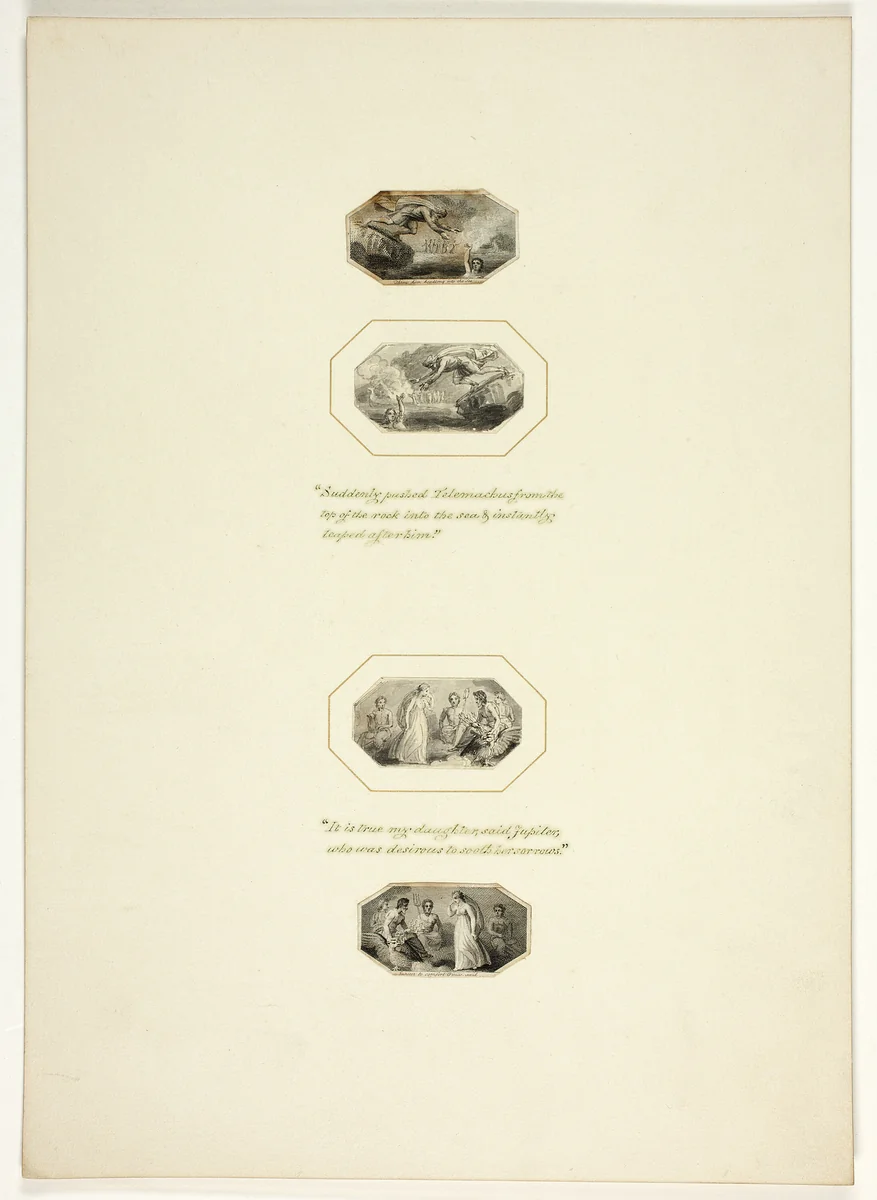 Plate from Telemachus by Thomas Stothard, print, 1793-1803