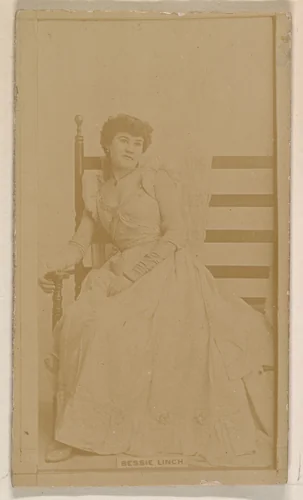 Bessie Linch, from the Actresses series (N245) issued by Kinney Brothers to promote Sweet Caporal Cigarettes by Kinney Brothers Tobacco Company, photograph, 1890