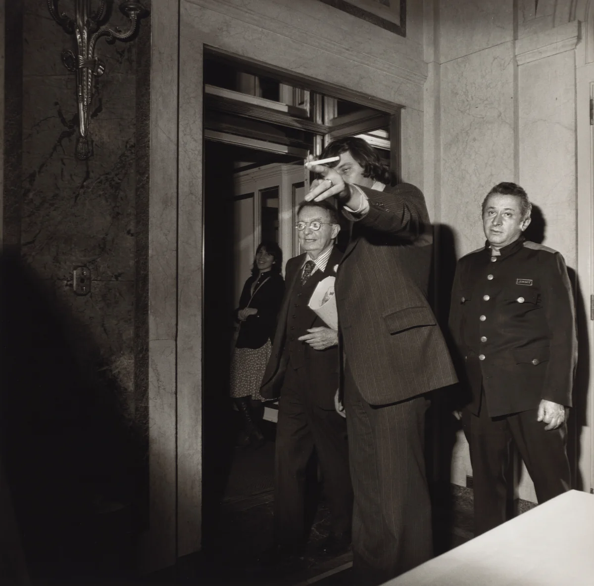 I.F. Stone Birthday Party, Plaza Hotel, New York City by Larry Fink, photograph, 1978