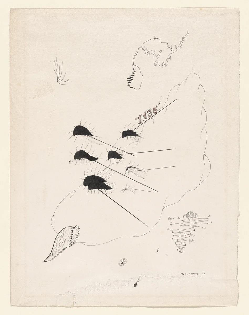 Untitled by Yves Tanguy, drawing, 1926