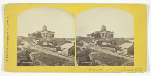 Capital at Jefferson City by Robert Benecke, photograph, 1875-1899