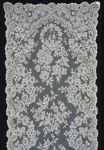 Stole by England, Nottingham, textile, 1850-1875