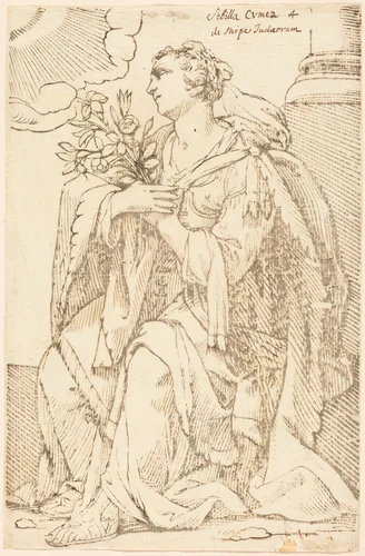 Sibylla Cimmeria by Paul Maupin, Jacques Stella, print, 1620-1630