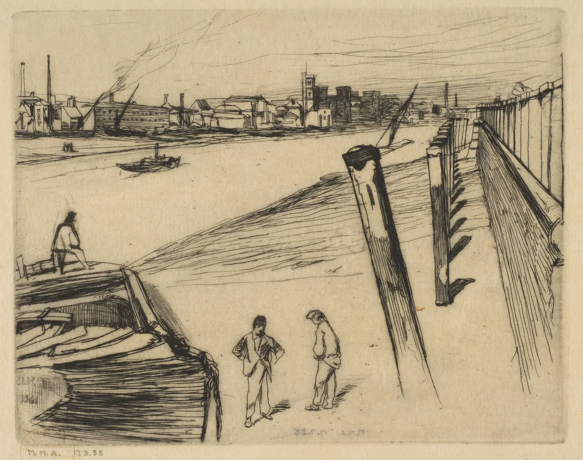 Millbank by James McNeill Whistler, print, 1861
