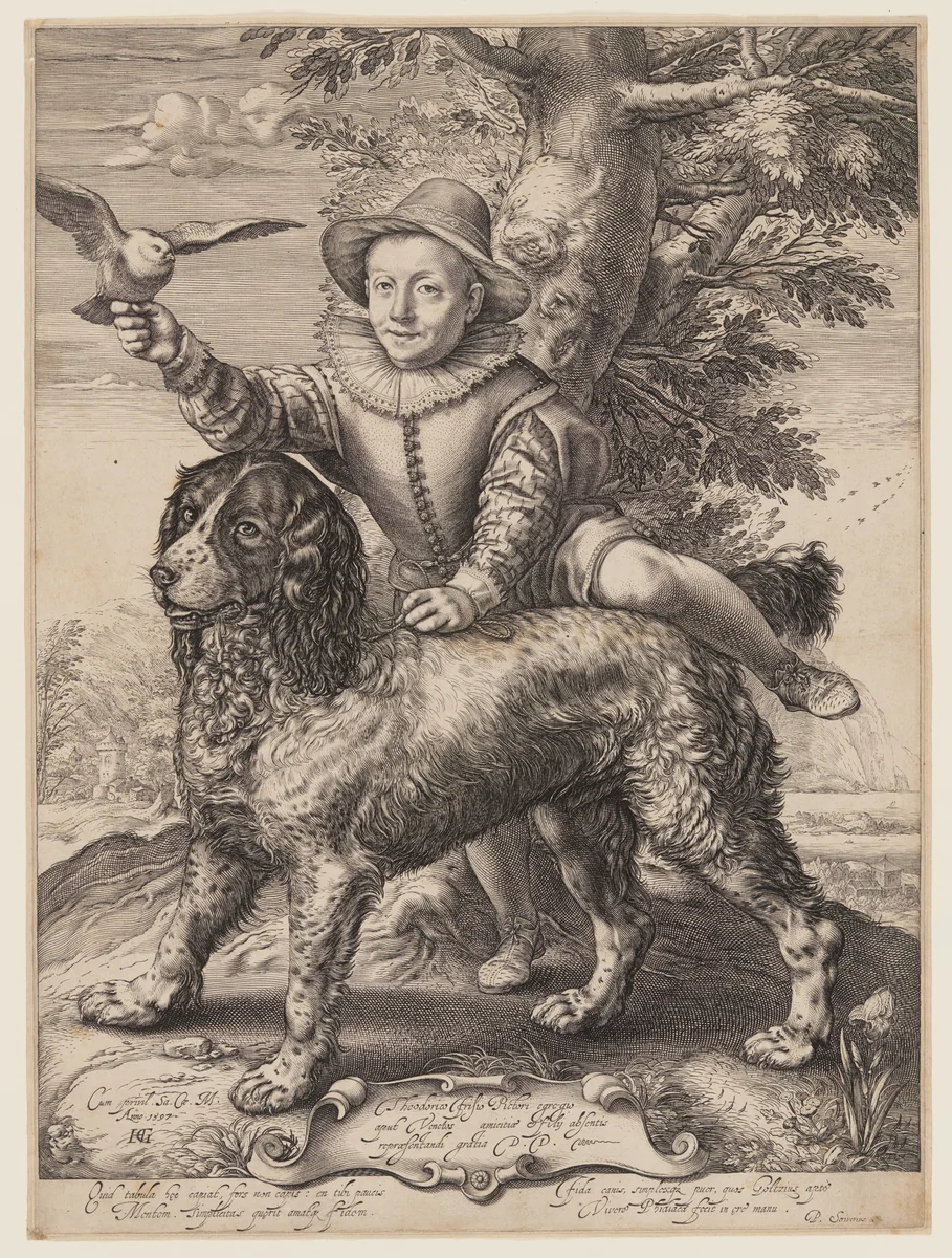 Portrait of Frederik de Vries by Hendrick Goltzius, print, 1597