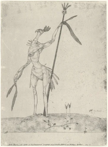 Aged Phoenix (Greiser Phoenix) from the series Inventions (Inventionen) by Paul Klee, print, 1905