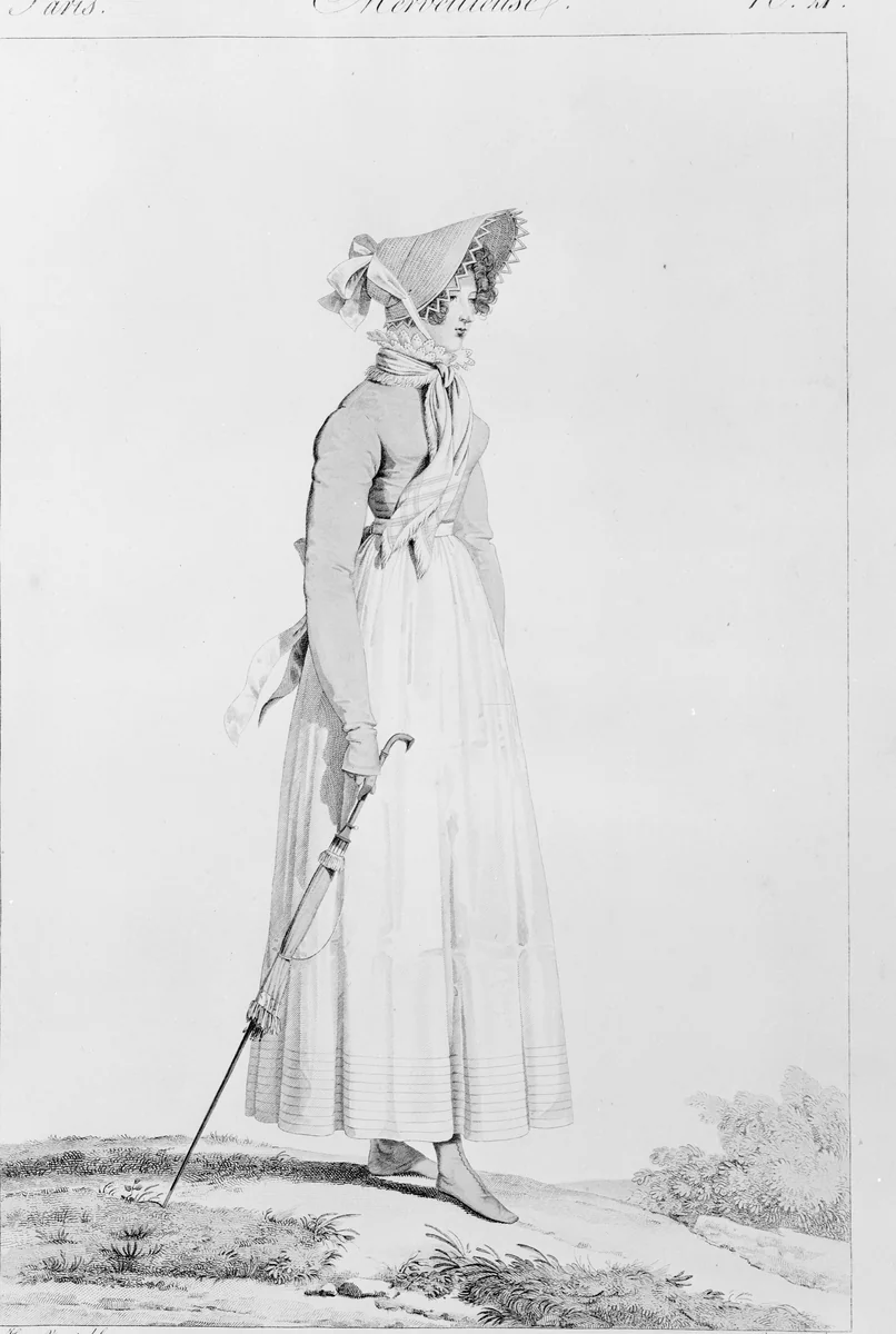 Merveilleuse: Chapeau à l’Anglaise, Spencer à l’Anglaise by Horace Vernet, book, 1814