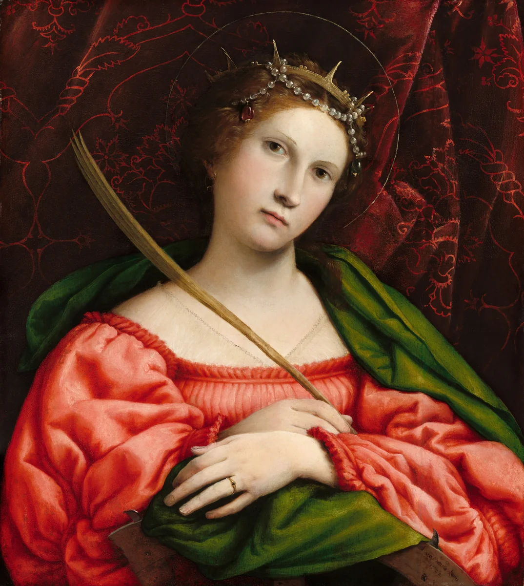Saint Catherine by Lorenzo Lotto, painting, 1522