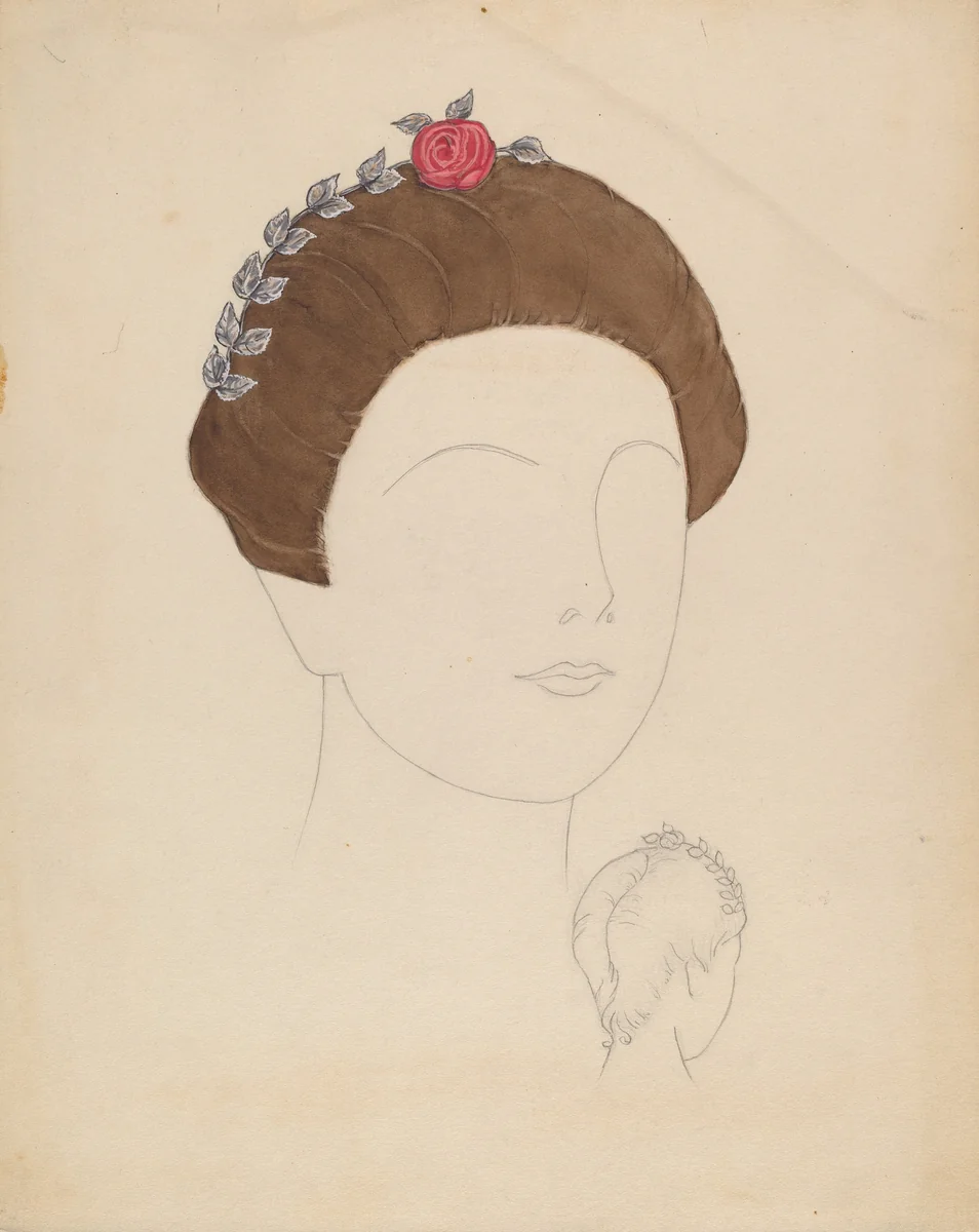 Headdress by Eva Noe, index of american design, 1937