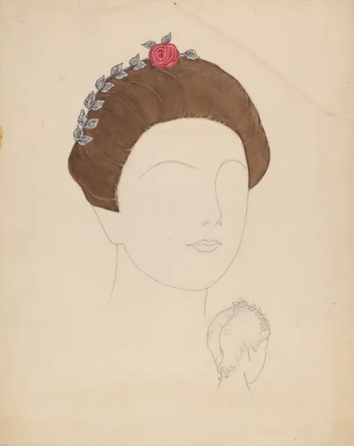 Headdress by Eva Noe, index of american design, 1937