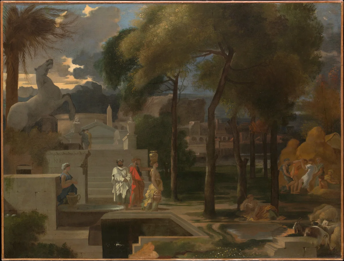 A Classical Landscape by Sébastien Bourdon, painting, 1660-1669