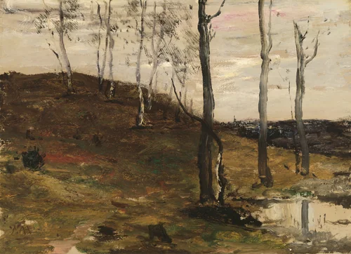 Hillside with Trees by William Morris Hunt, painting, 1872-1878