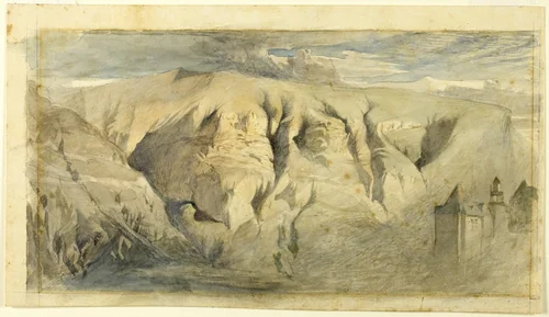 Mont Saleve by John Ruskin, painting, 1835-1845