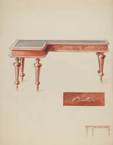 Table by Hebilly West, index of american design, 1936