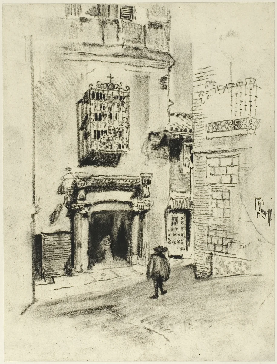 A Doorway, Toledo by Joseph Pennell, drawing, 1898-1908