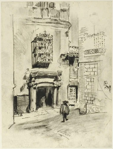 A Doorway, Toledo by Joseph Pennell, drawing, 1898-1908