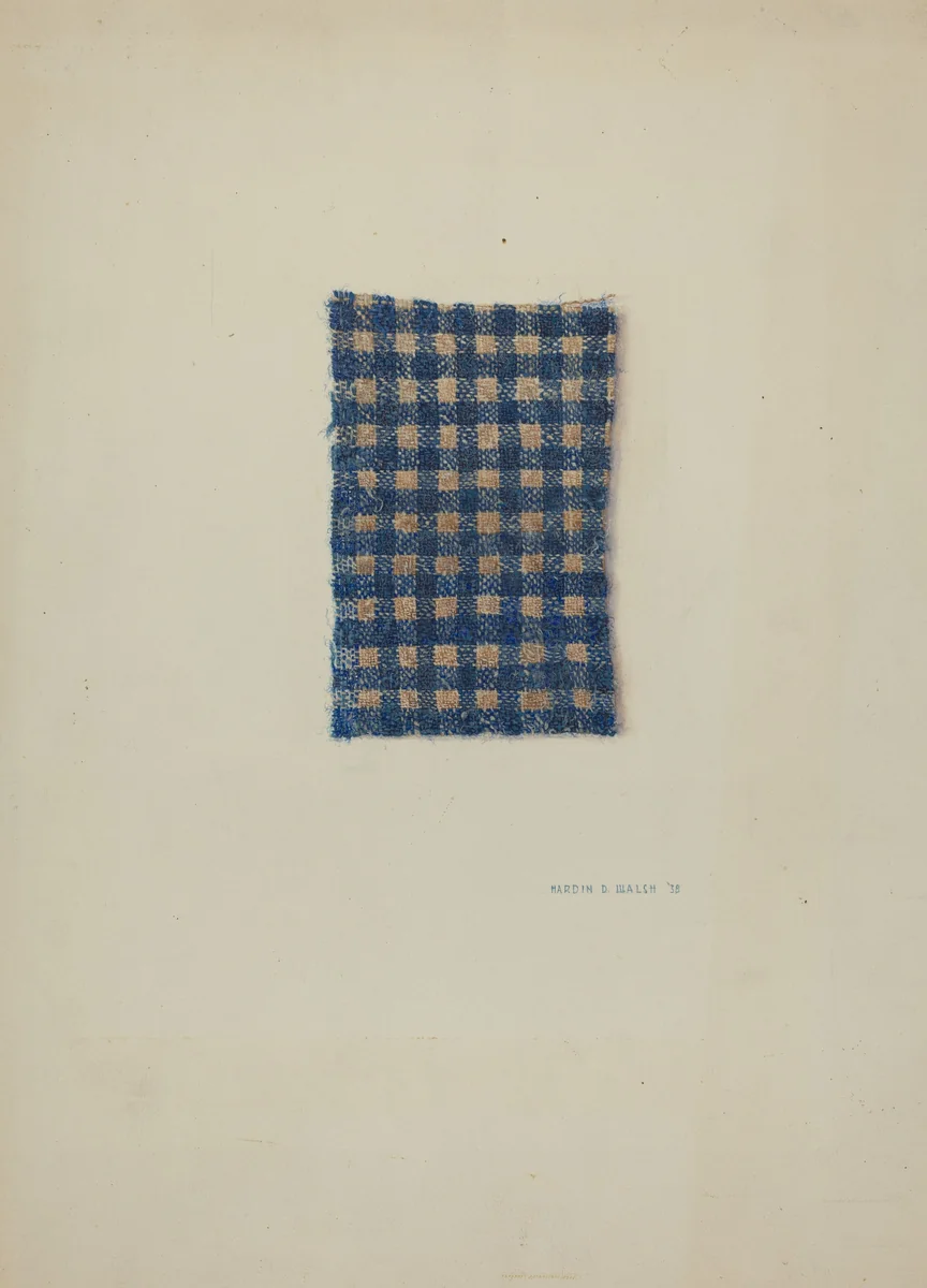 Fragment of Comforter by Hardin Walsh, index of american design, 1938