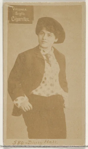 Card 580, Daisy Hall, from the Actors and Actresses series (N45, Type 2) for Virginia Brights Cigarettes by Allen & Ginter, photograph, 1885-1891