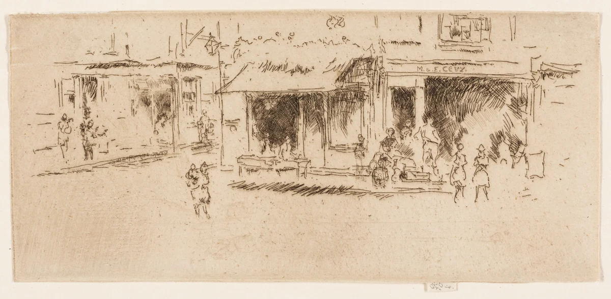 St James's Place, Houndsditch by James McNeill Whistler, print, 1886