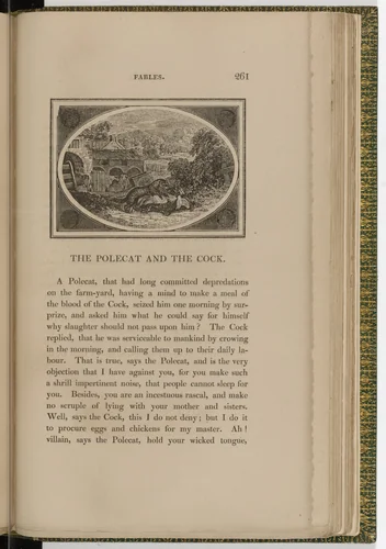 Headpiece (page 261) from The Fables of Aesop by Thomas Bewick, illustrated book, 1818
