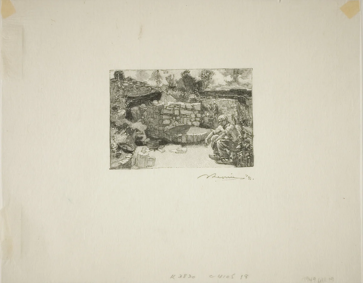 Quarryman's Hut by Louis Auguste Lepère, print, 1908