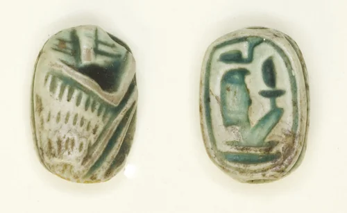 Scaraboid: Monkey by Egyptian, other, -1550--1186