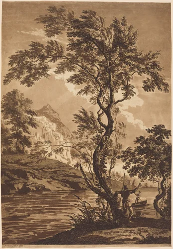 Italianate Landscape by Paul Sandby, print, 1762-1774